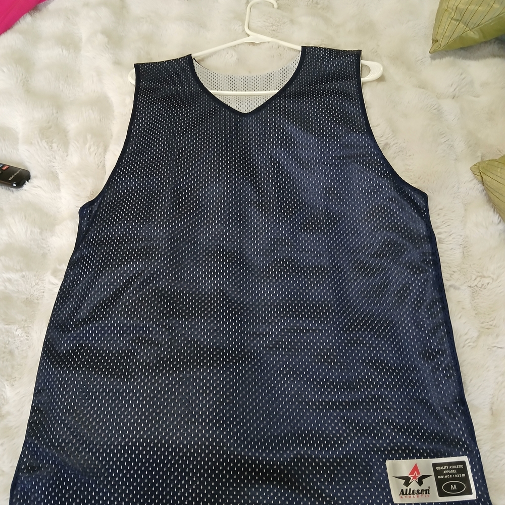 Allsport Navy Blue Mesh Tank Top